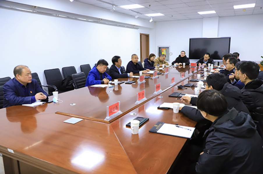 学院领导与中国联通、西安新路公司负责人进行座谈