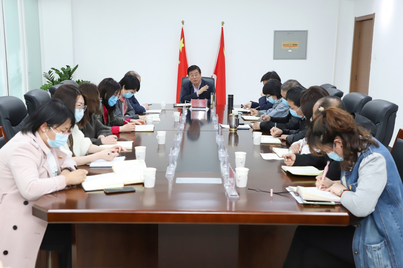 党委书记冯印涛主持召开党史学习教育与宣传信息体系建设座谈会