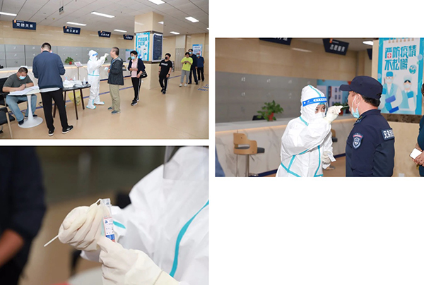 学院组织全体到校新生及教职员工进行核酸检测