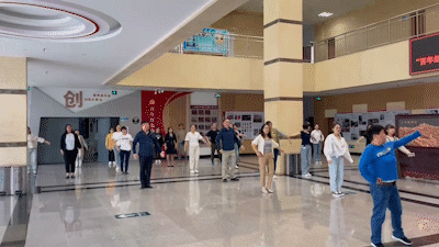 工间操，动起来！学院教职工开展工间操健身活动！